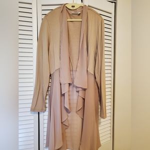 Beige/Tan Drapey Feminine Sweater/Duster